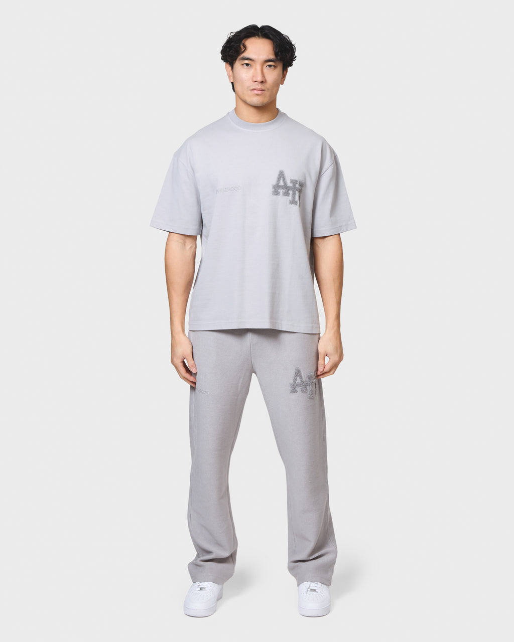 COLLEGE TSHIRT - WASHED GREY