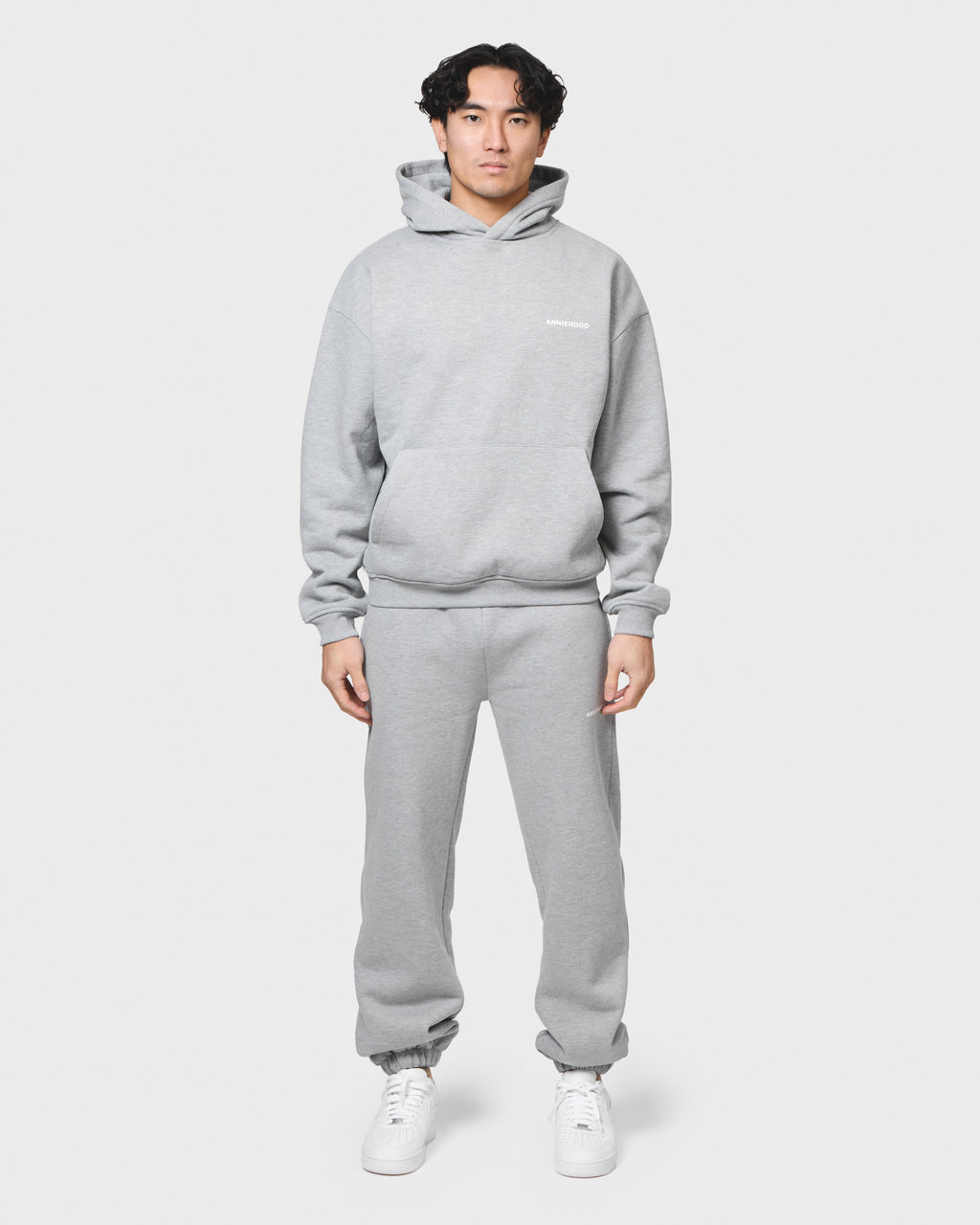 MINI LOGO HOODY - GREY