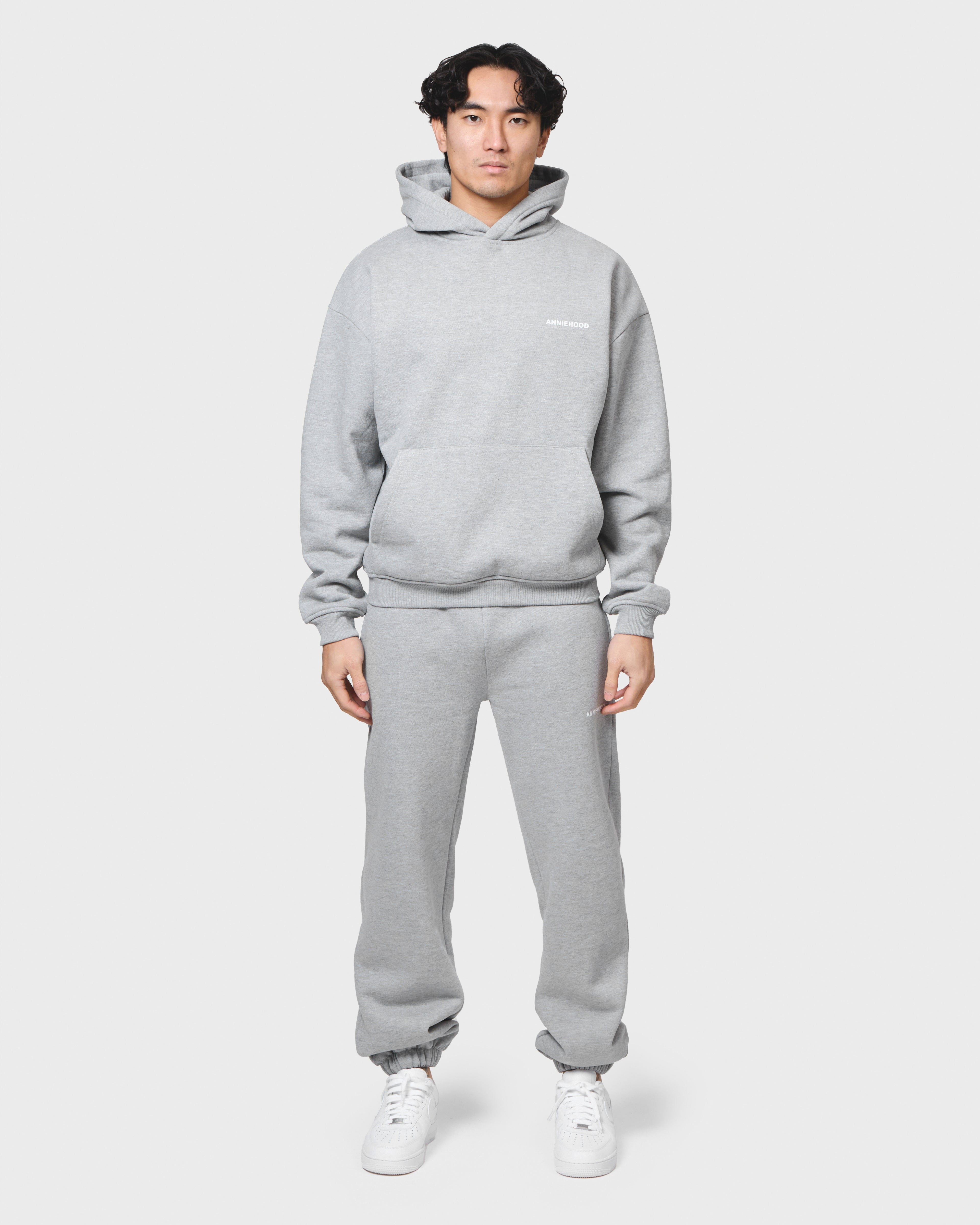 MINI LOGO HOODY - GREY