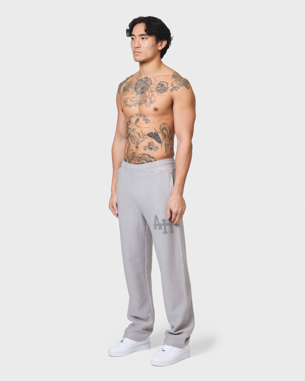 COLLEGE JOGGERS - WASHED GREY