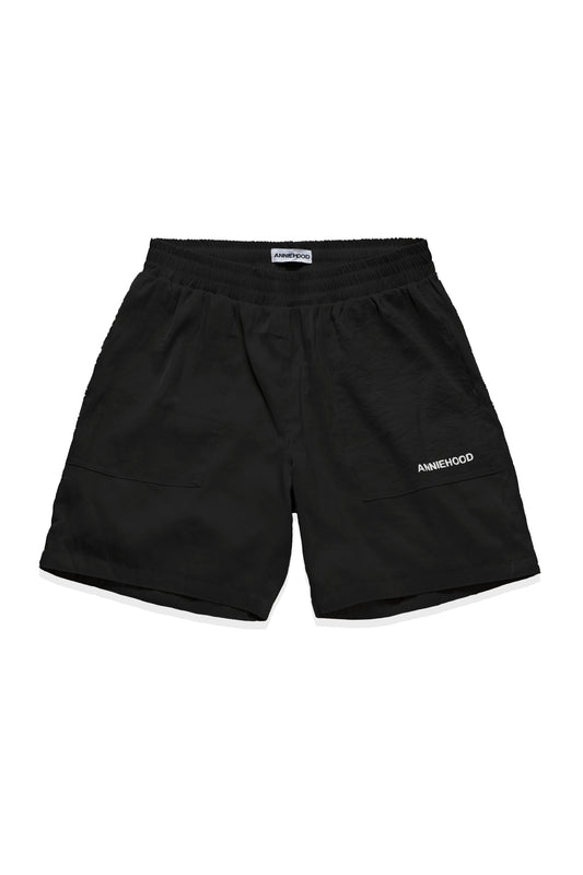 NYLON SHORTS - BLACK