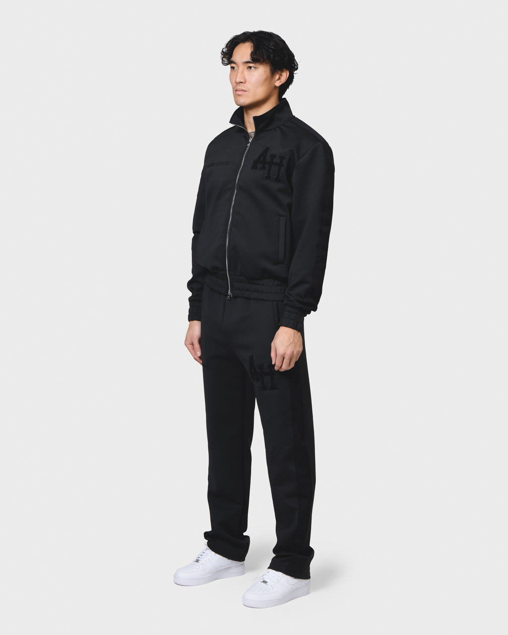COLLEGE TRACK JACKET - BLACK