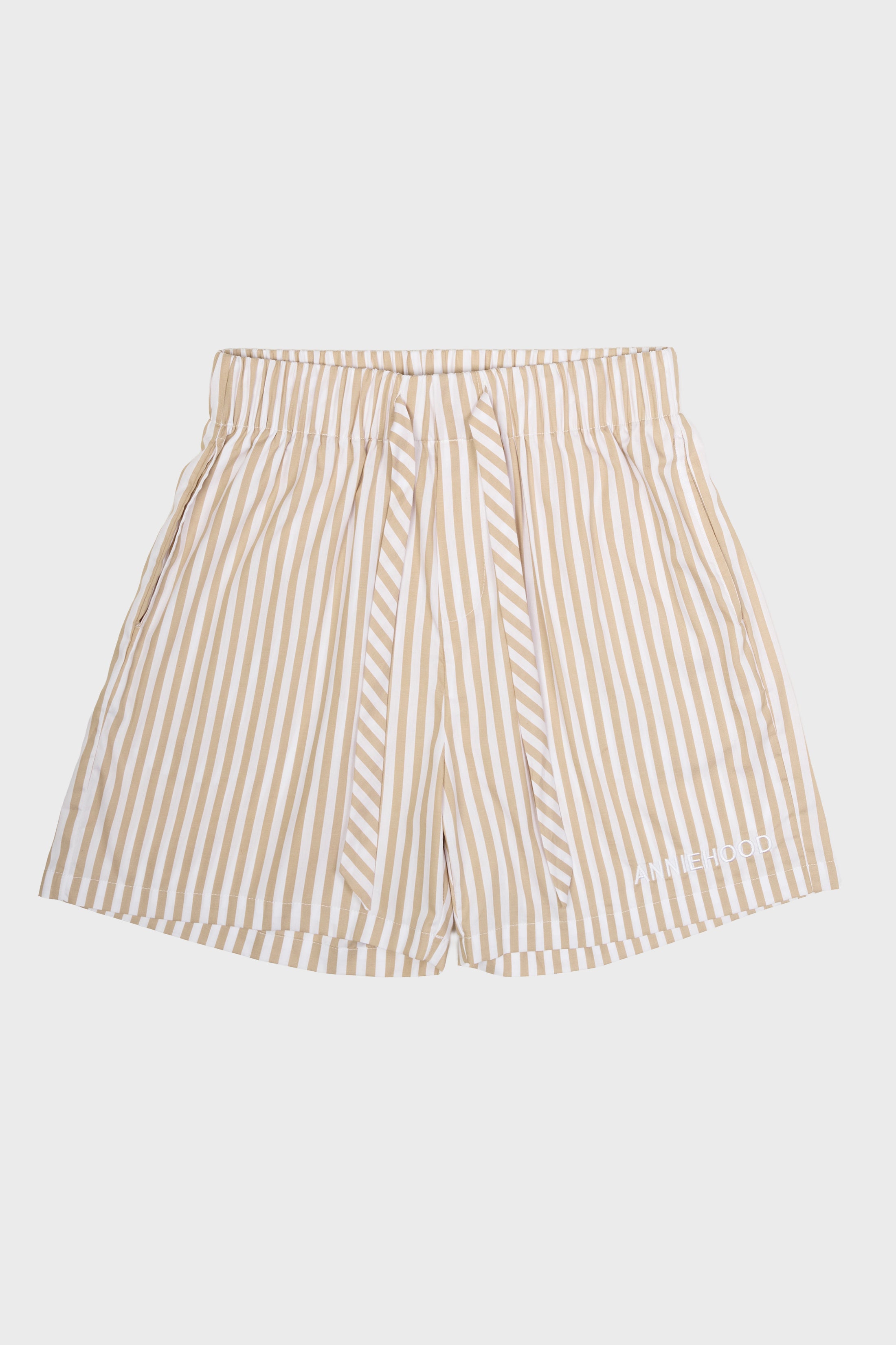 COTTON SHORTS - BEIGE