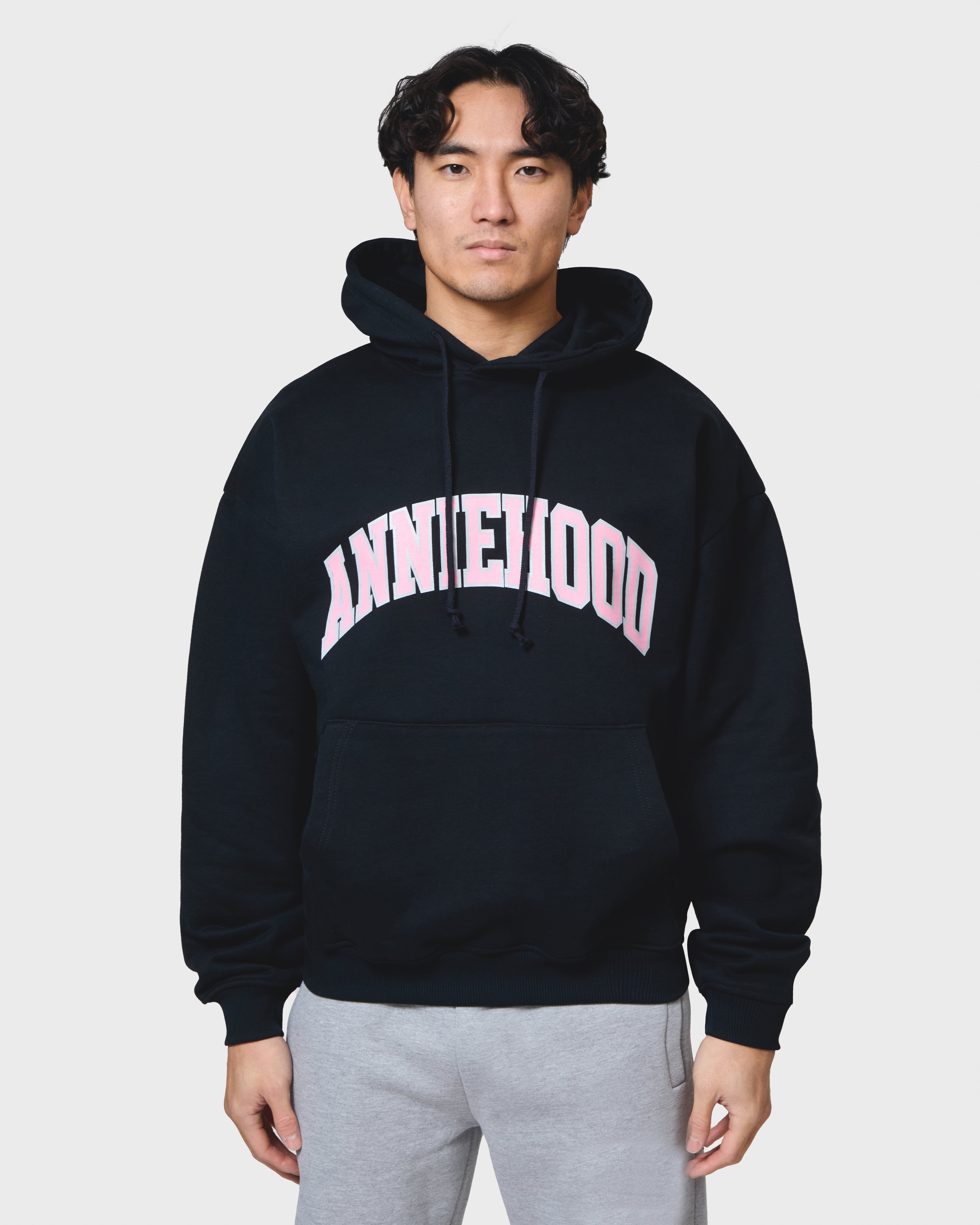 COLLEGE ARCH HOODY - NAVY
