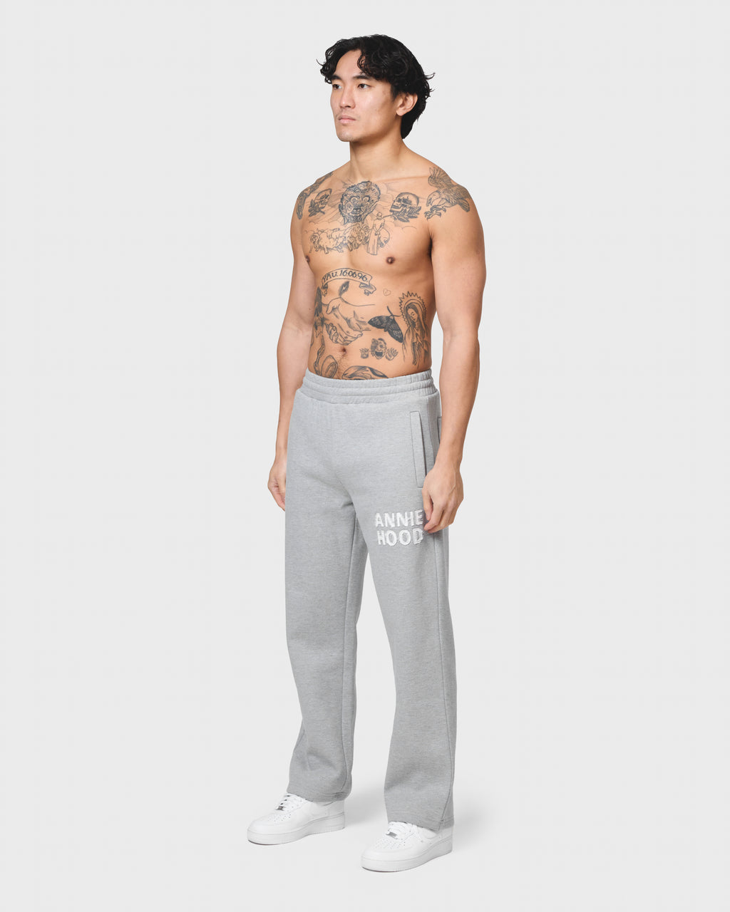 APPLIQUE JOGGERS - GREY