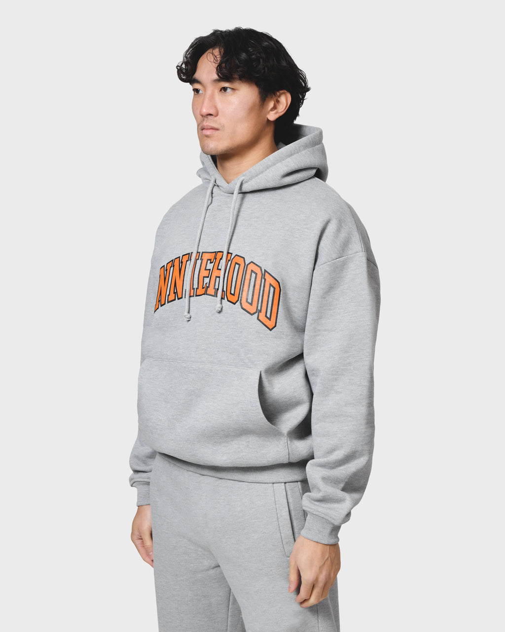COLLEGE ARCH HOODY - GREY