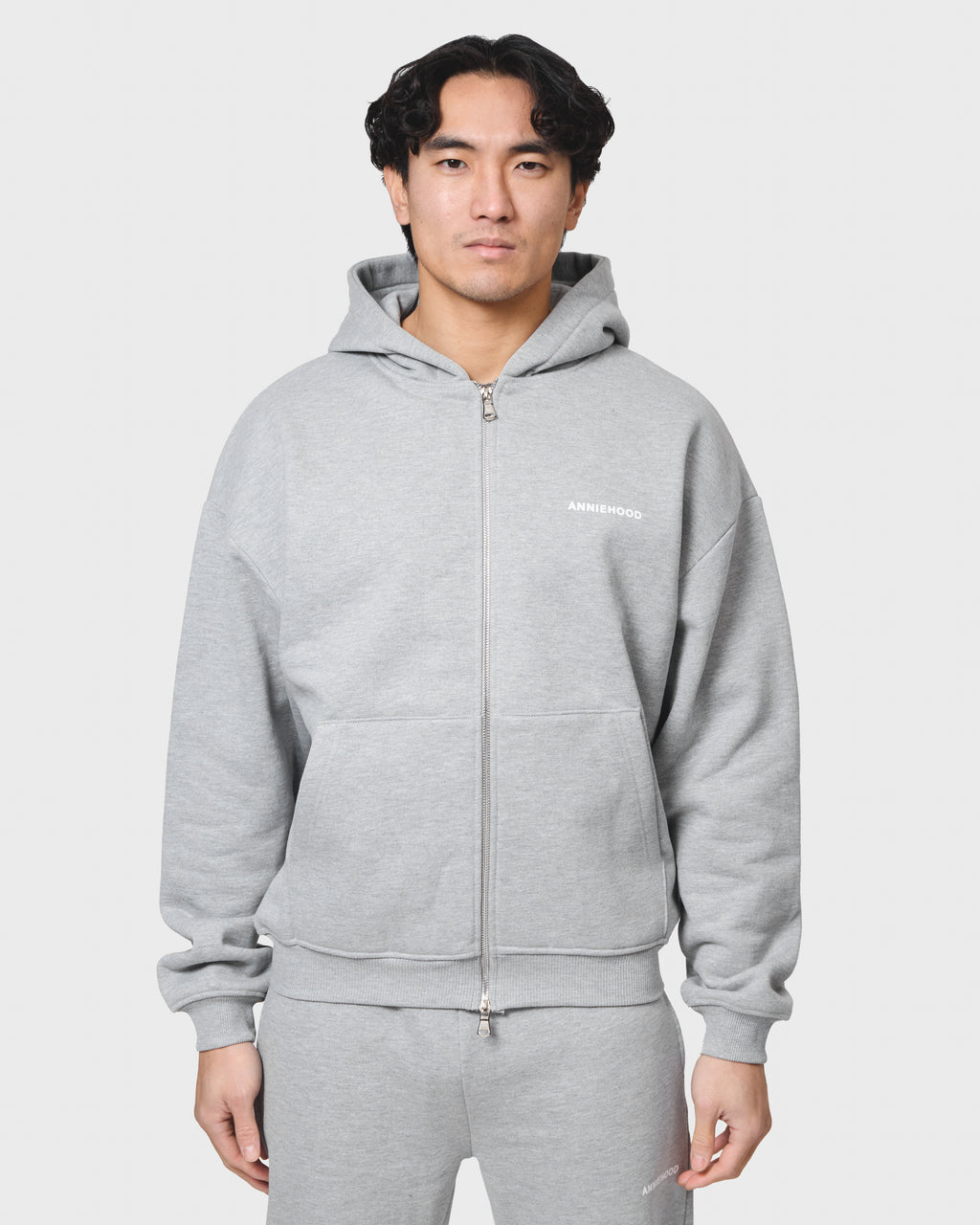MINI LOGO ZIP - GREY