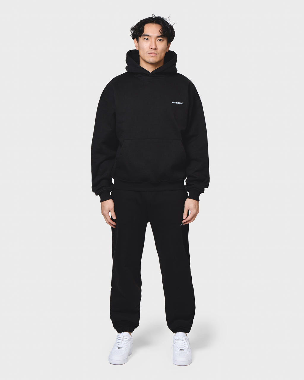 MINI LOGO HOODY - BLACK