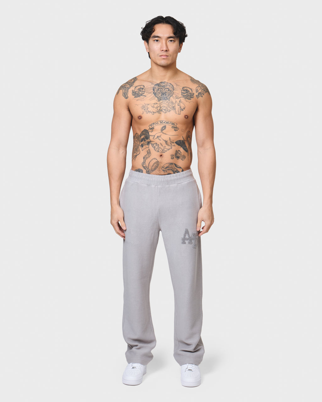 COLLEGE JOGGERS - WASHED GREY