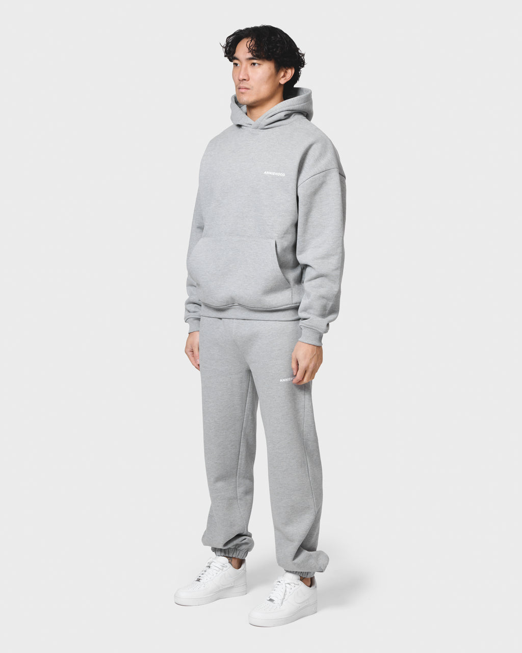 MINI LOGO HOODY - GREY