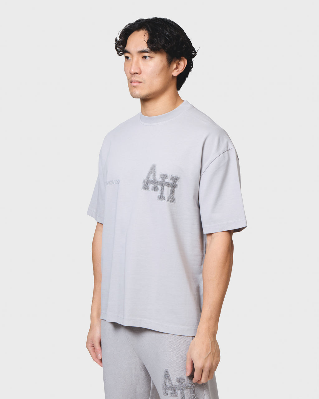 COLLEGE TSHIRT - WASHED GREY