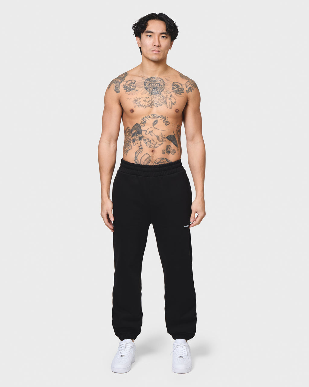MINI LOGO JOGGERS - BLACK