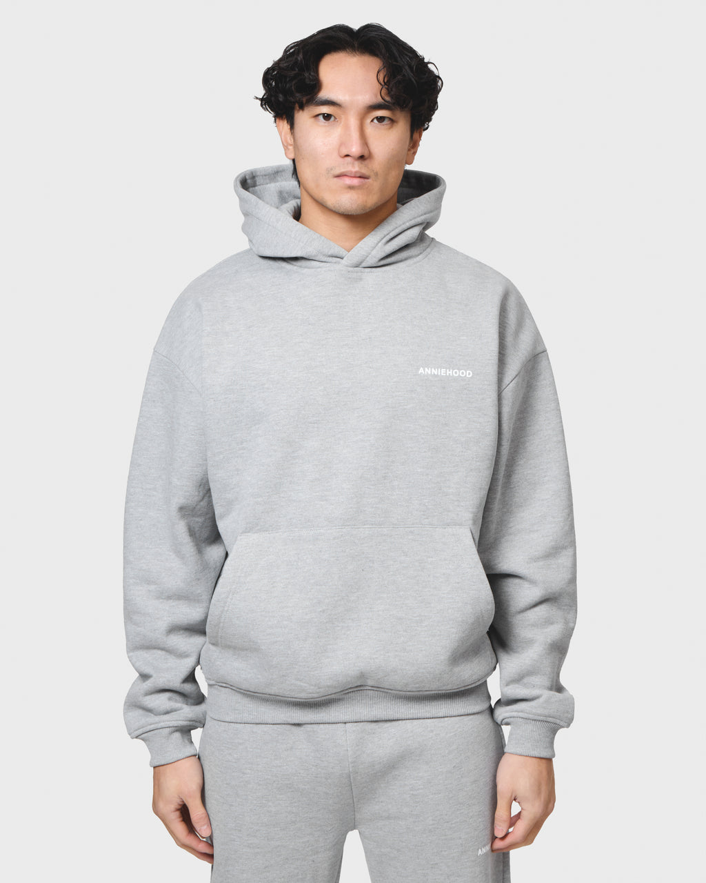 MINI LOGO HOODY - GREY
