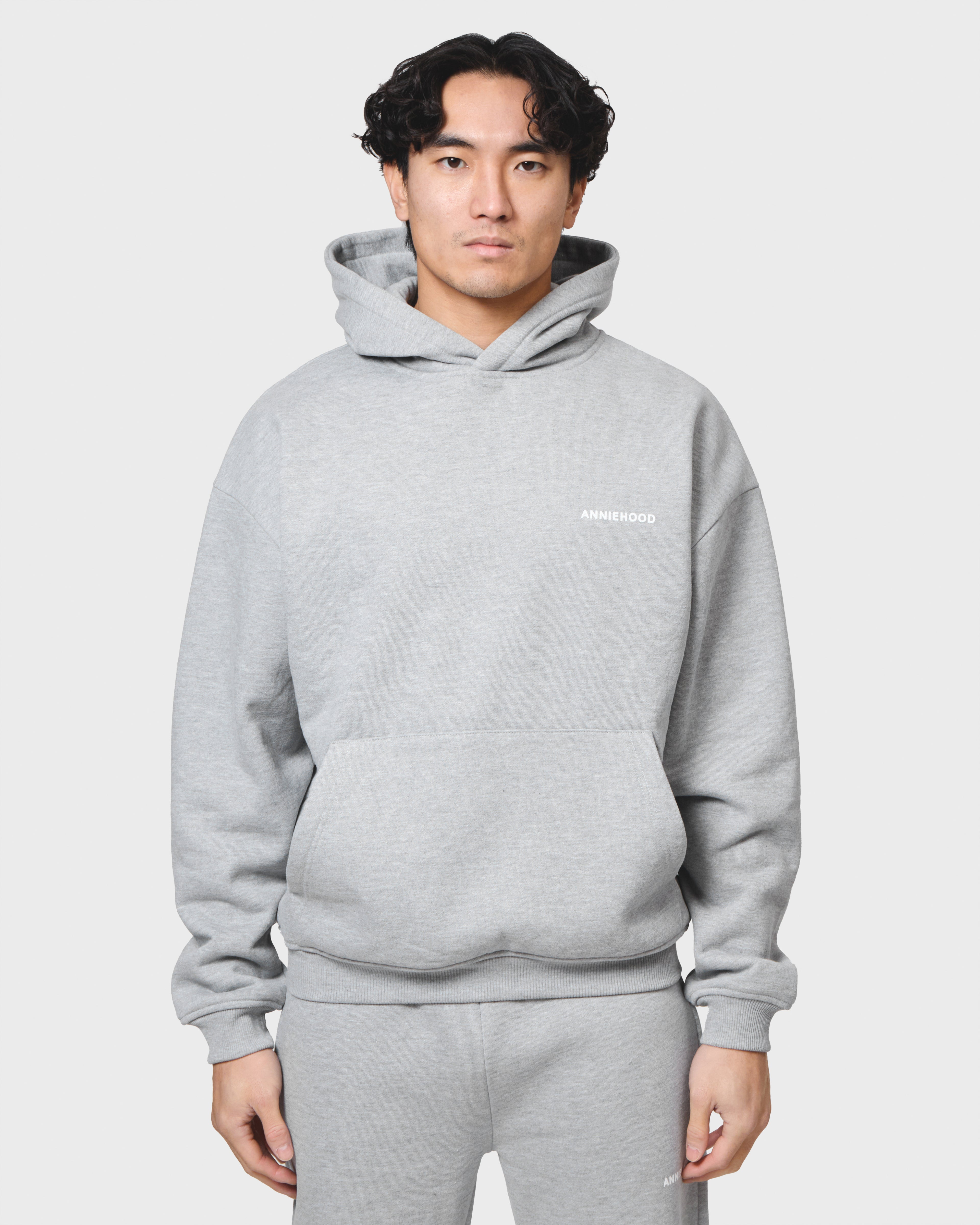 MINI LOGO HOODY - GREY