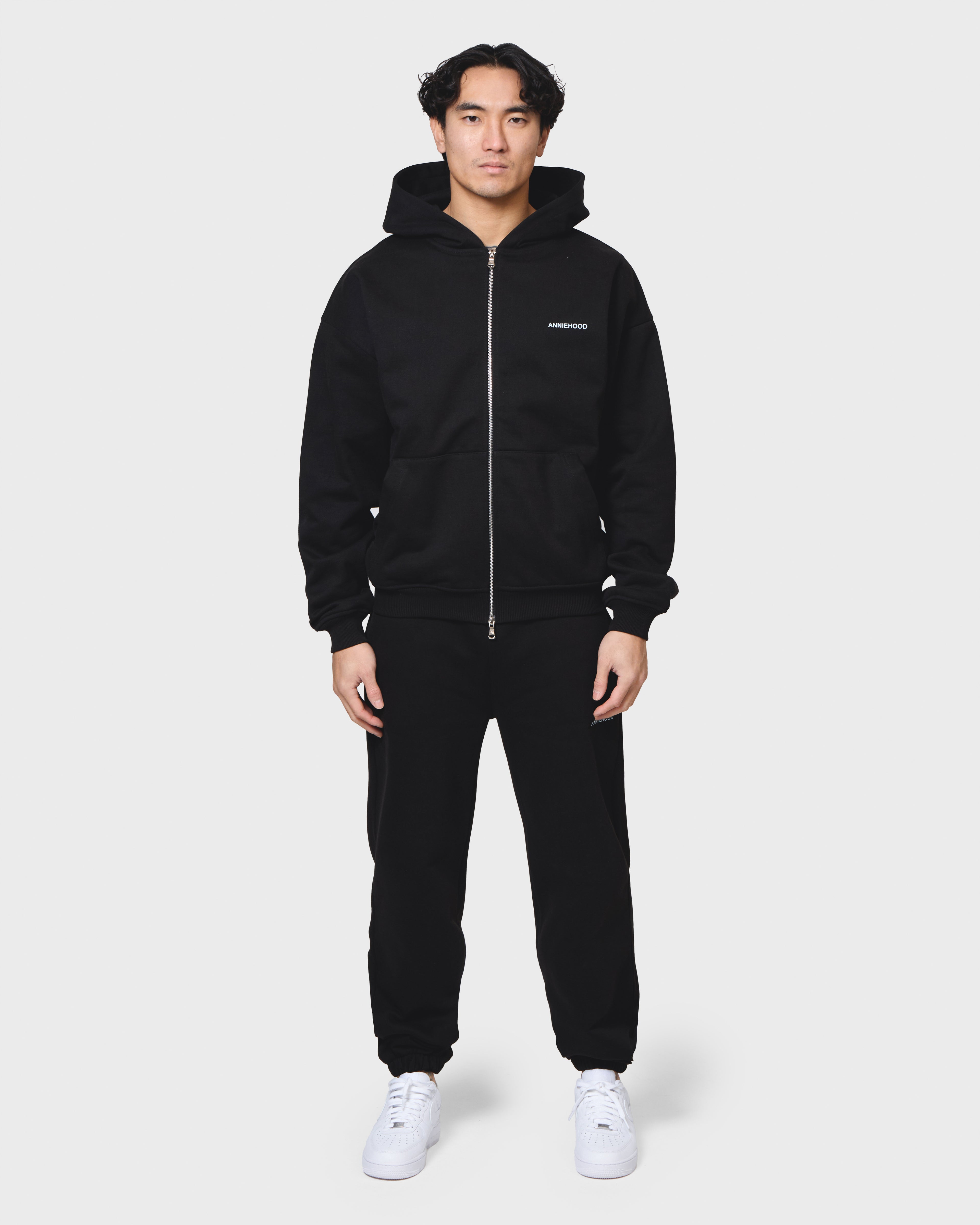 MINI LOGO ZIP - BLACK