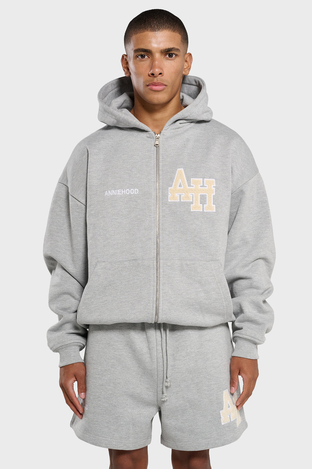COLLEGE ZIP - GREY