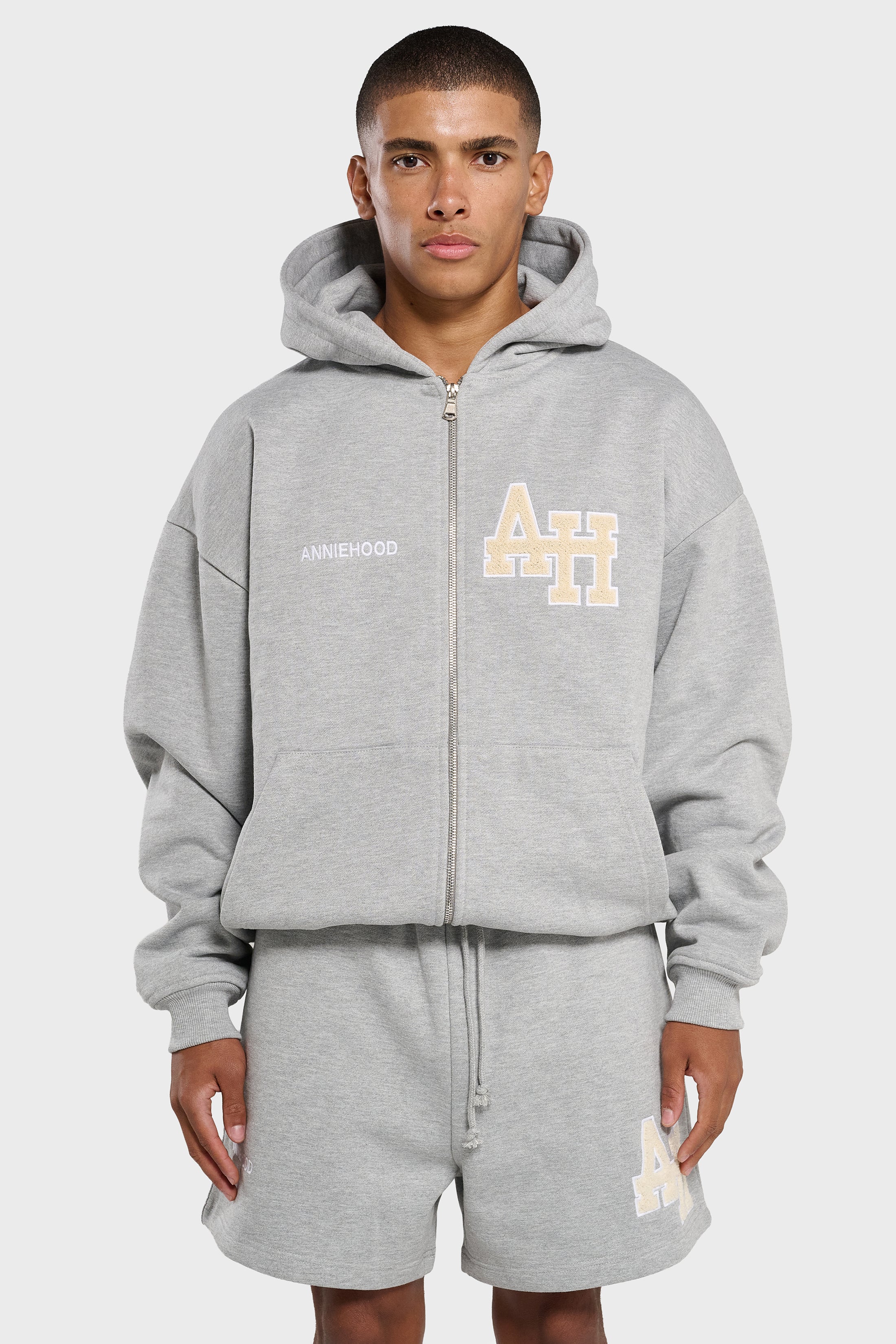 COLLEGE ZIP - GREY