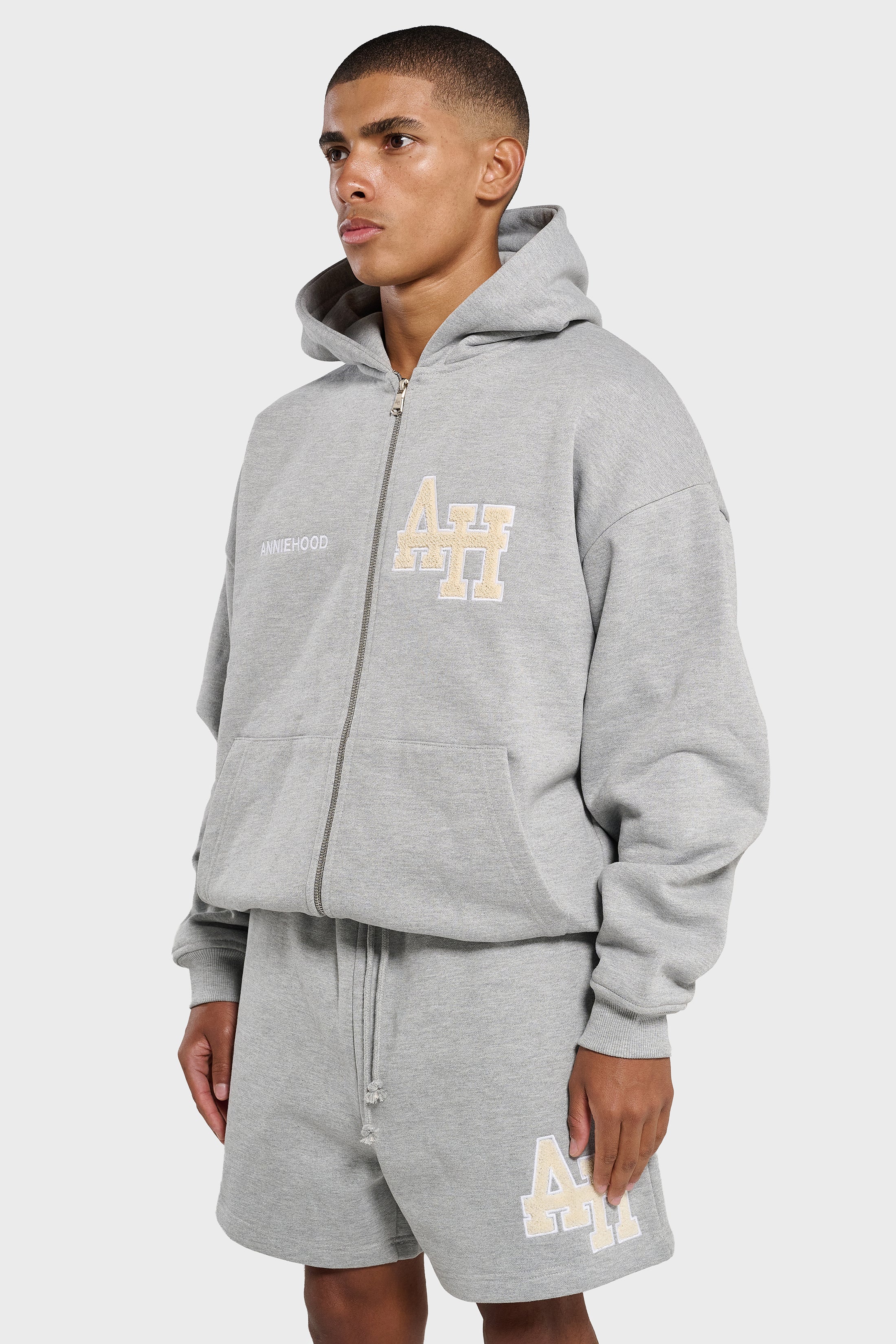 COLLEGE ZIP - GREY