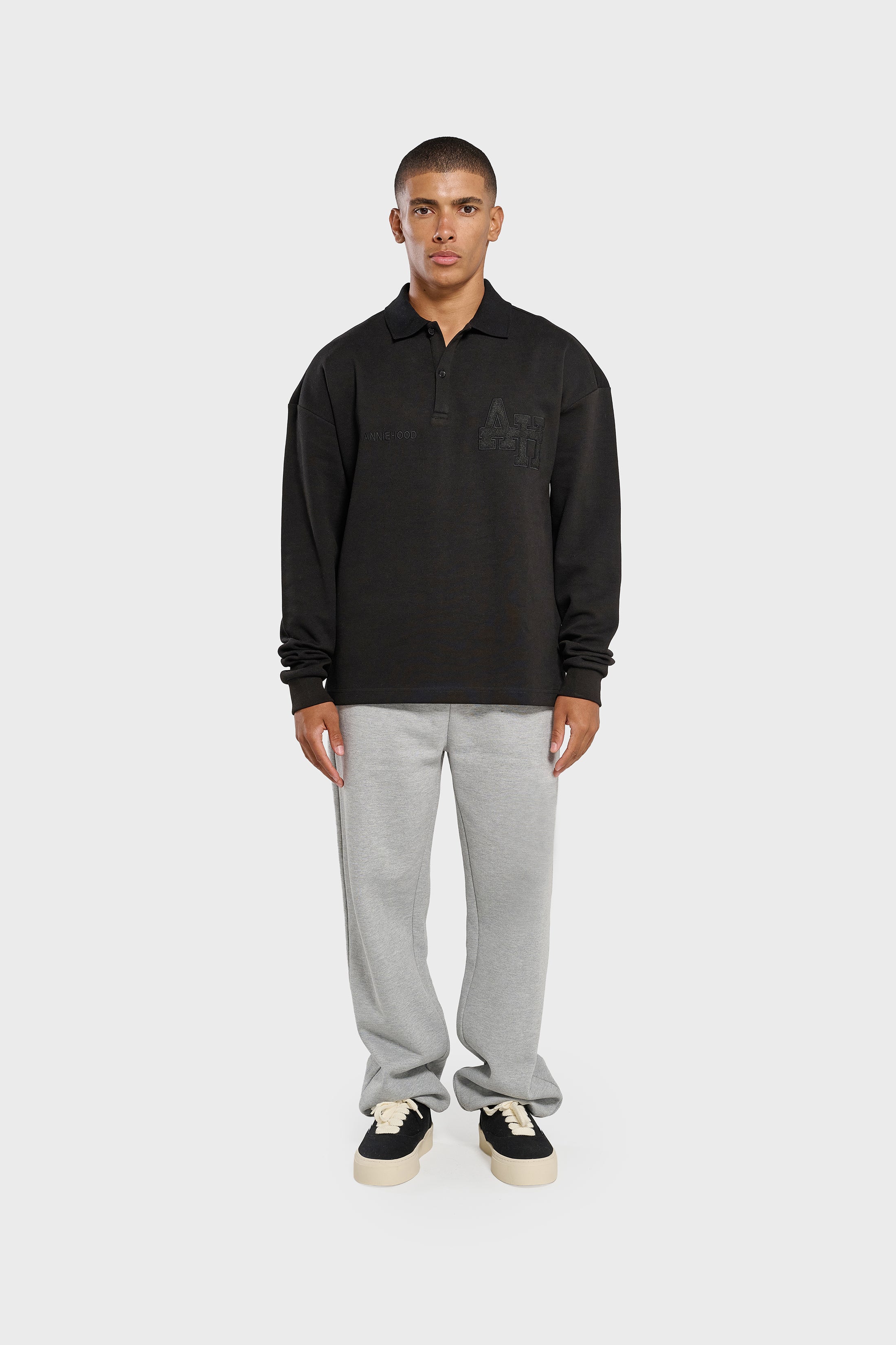 COLLEGE POLO - BLACK