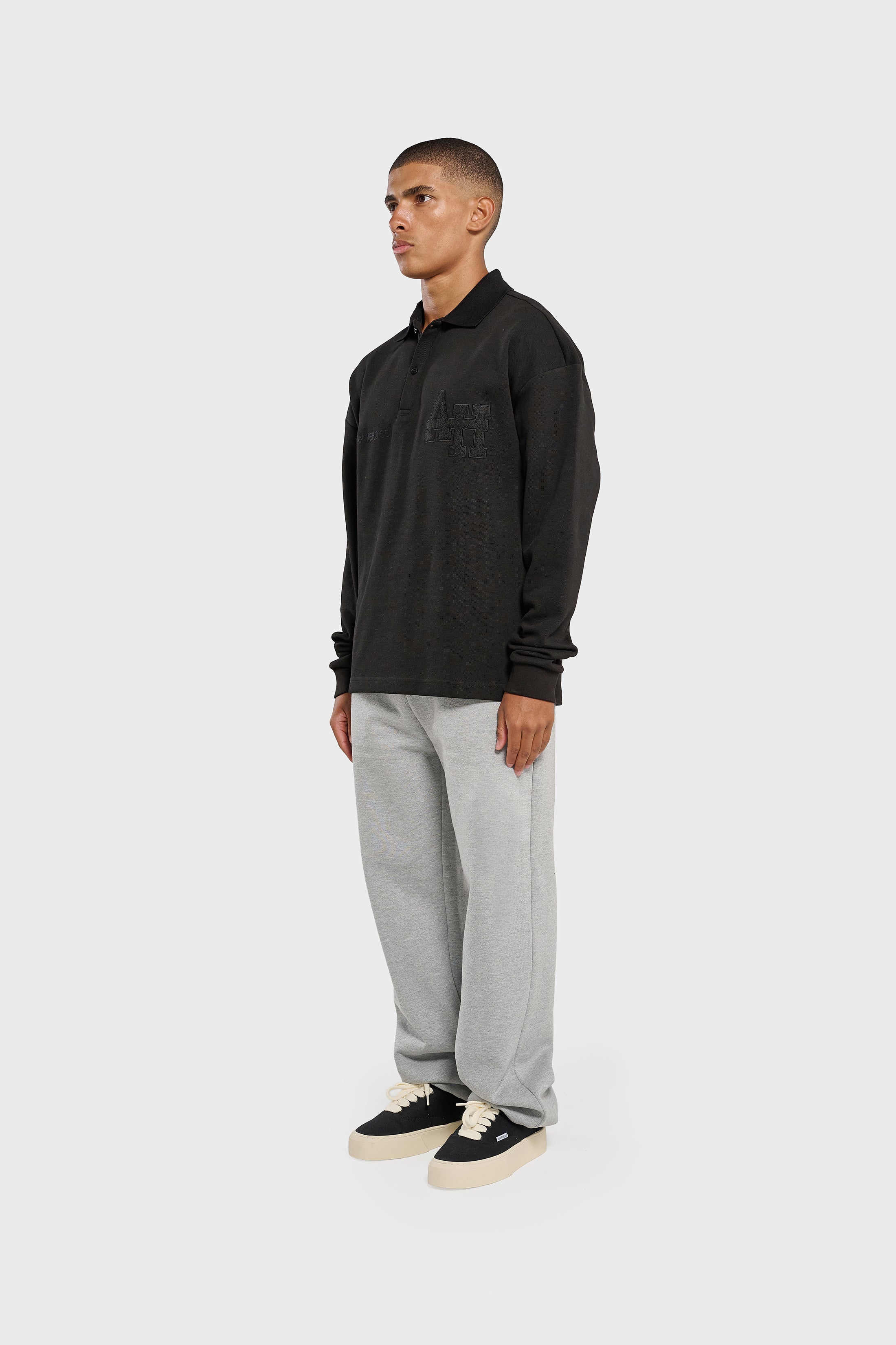 COLLEGE POLO - BLACK