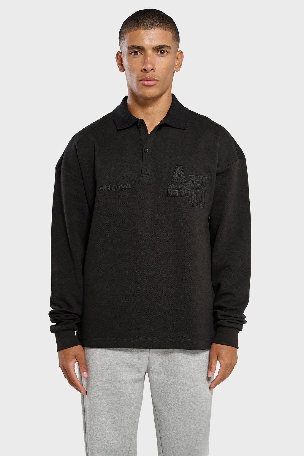 COLLEGE POLO - BLACK