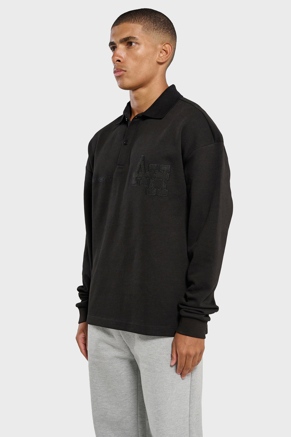 COLLEGE POLO - BLACK