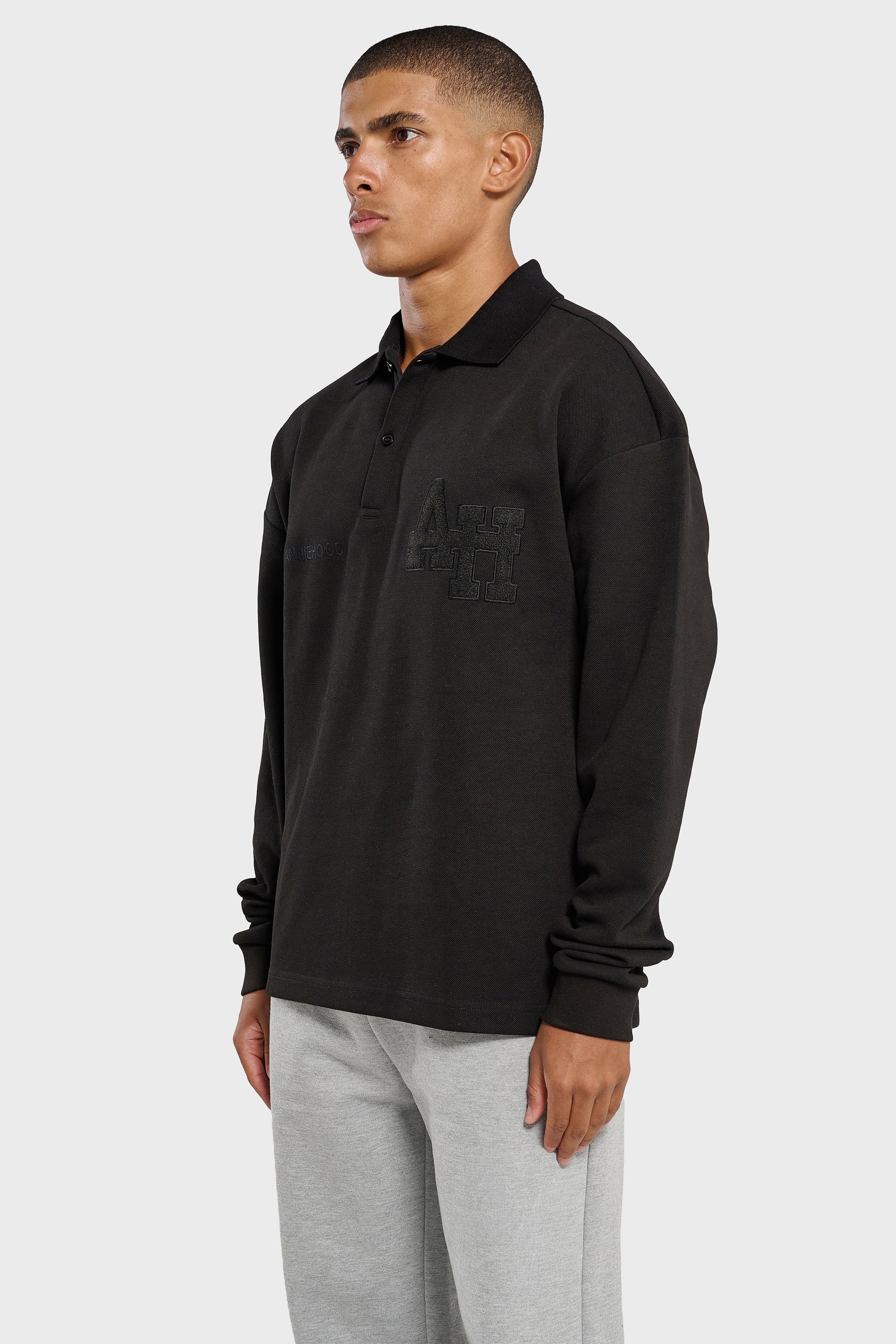 COLLEGE POLO - BLACK
