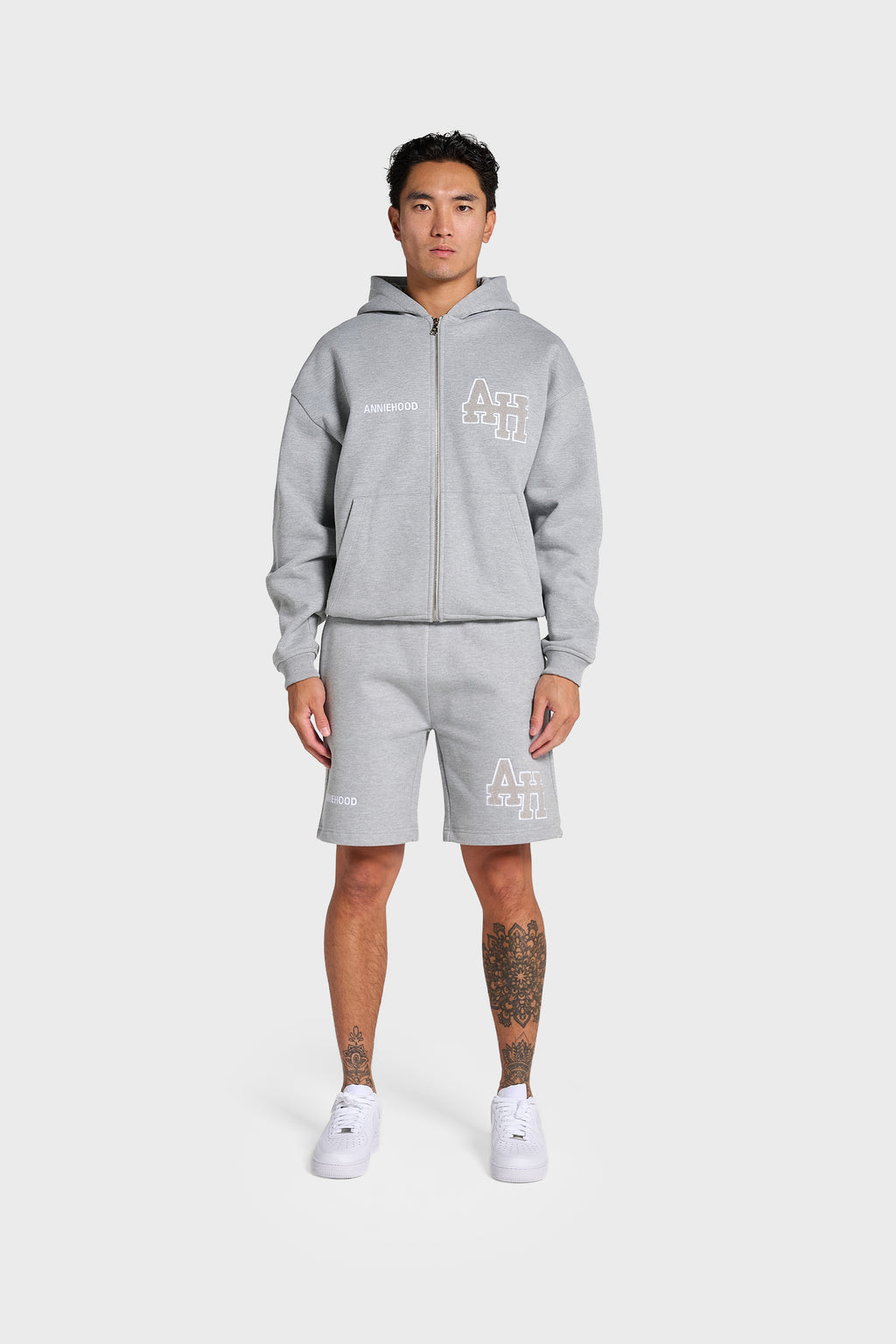 COLLEGE ZIP - GREY
