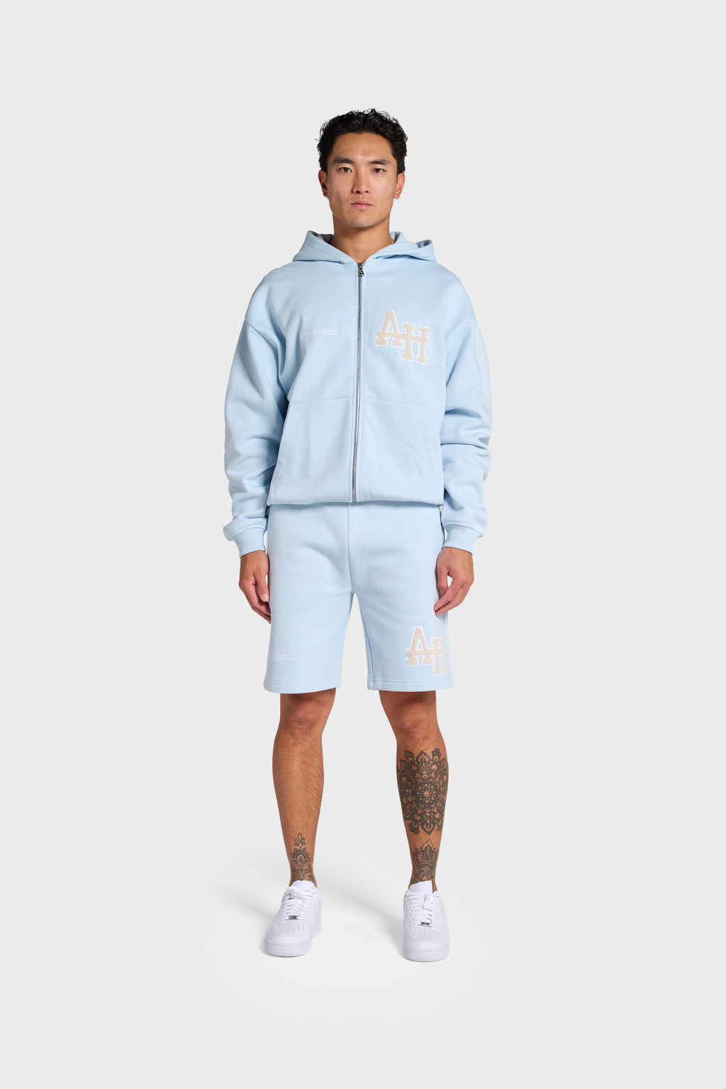 COLLEGE ZIP - BABY BLUE
