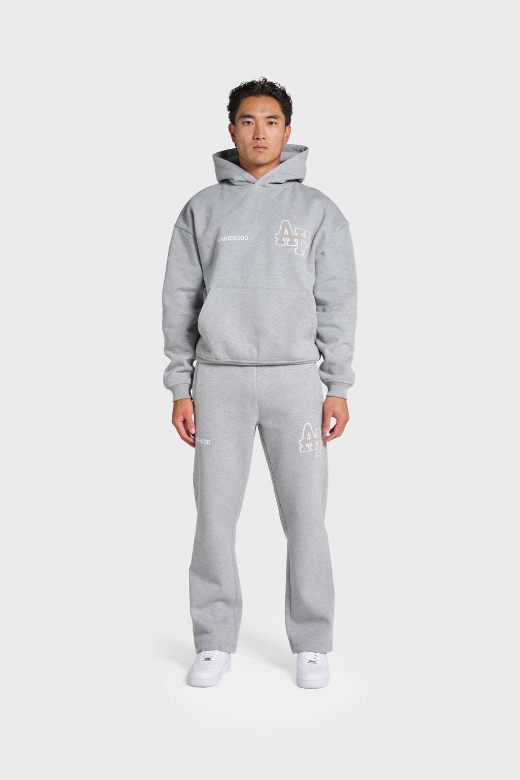 COLLEGE HOODY - GREY
