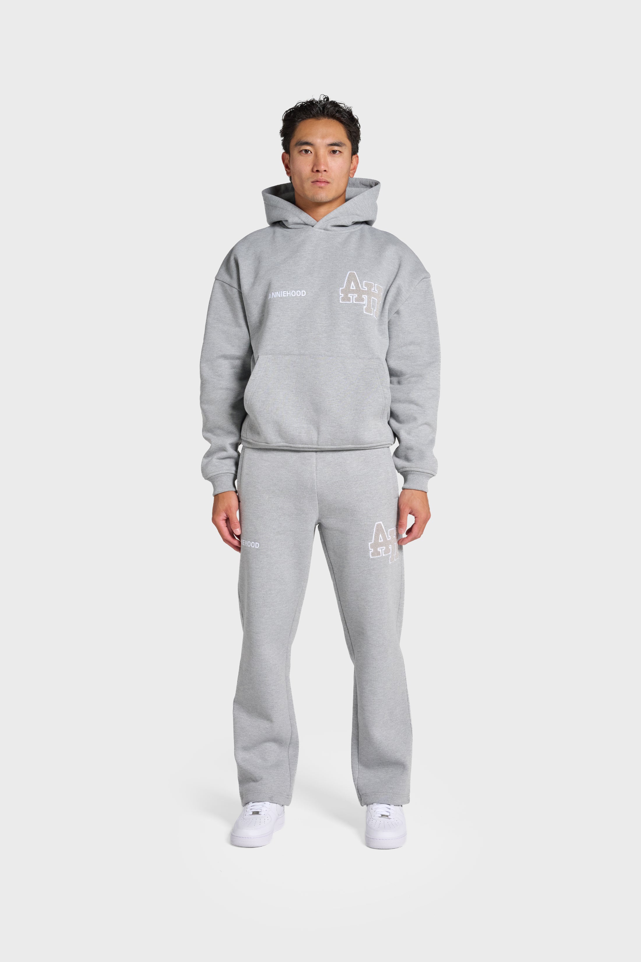 COLLEGE HOODY - GREY