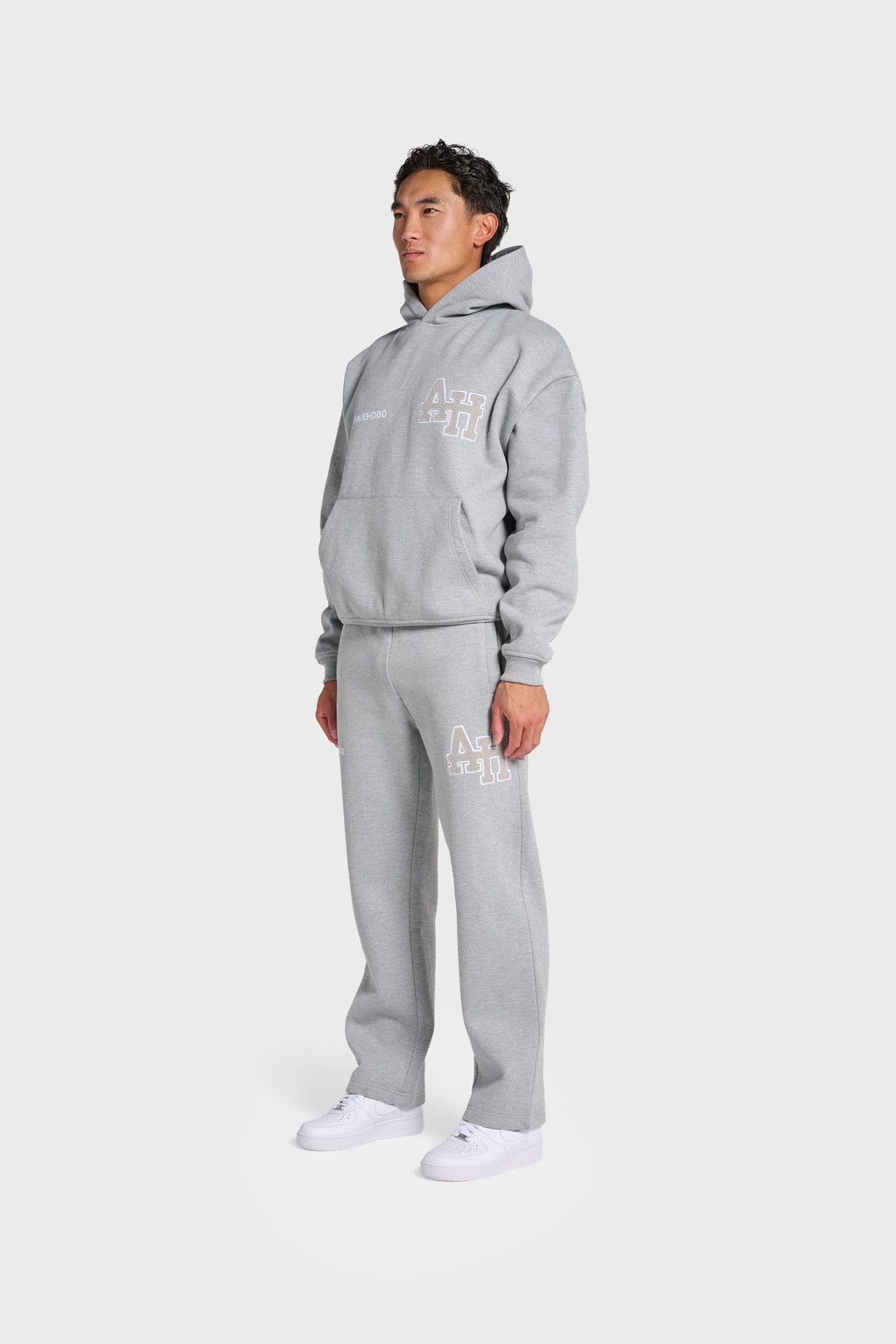 COLLEGE HOODY - GREY
