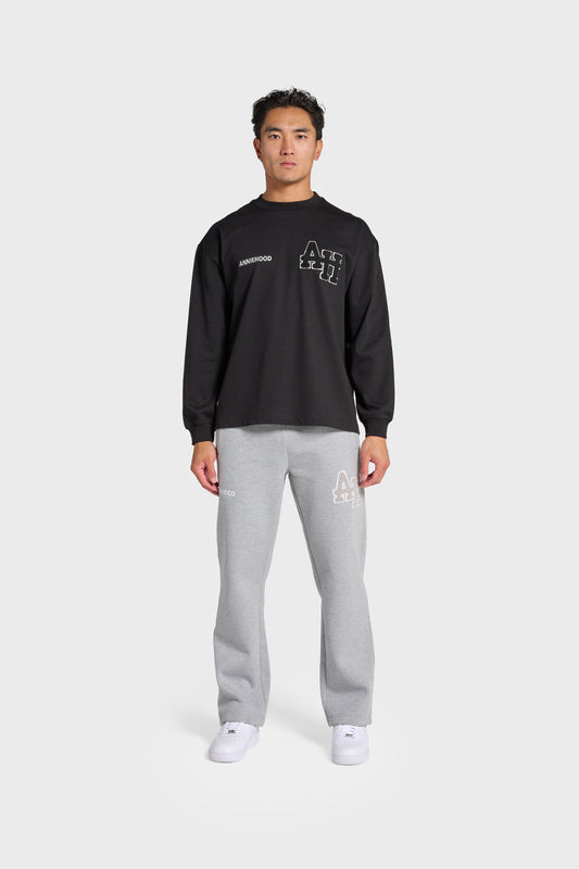 L/S COLLEGE TSHIRT - BLACK