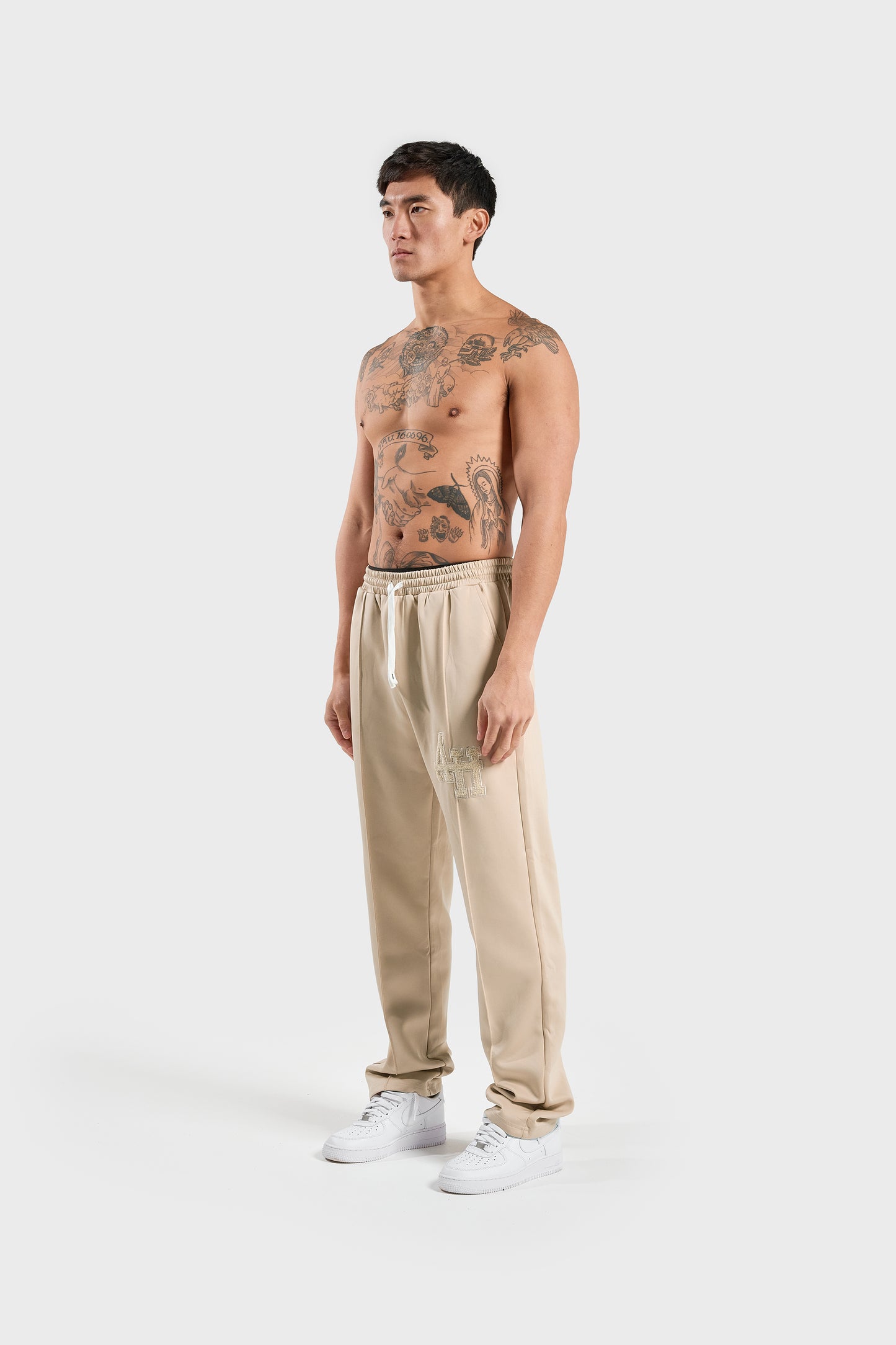 BEIGE TRACK PANT