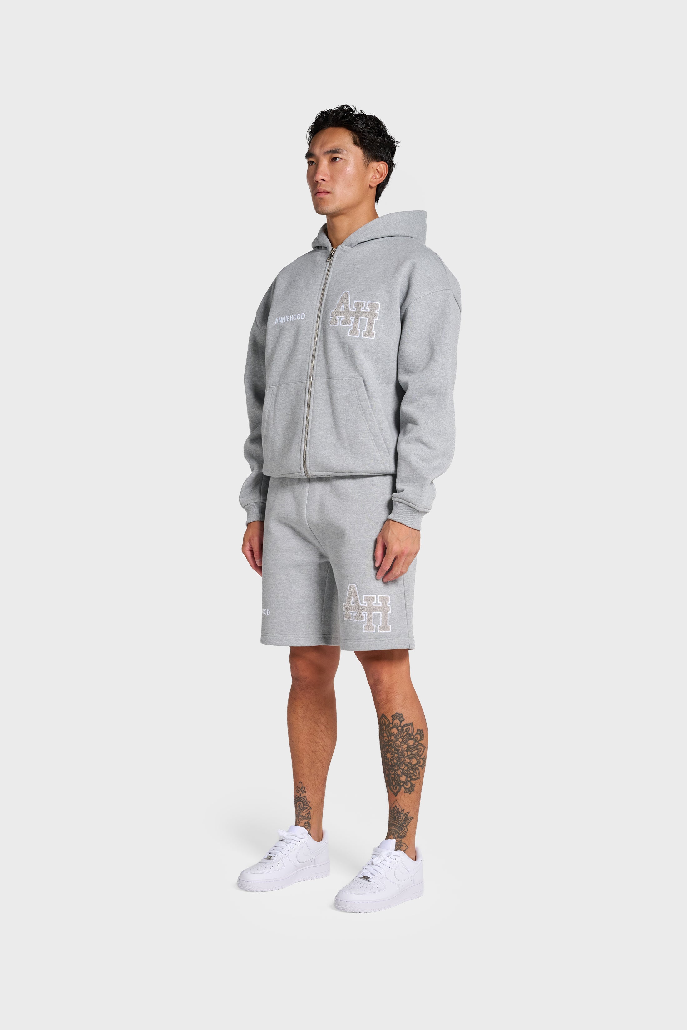 COLLEGE ZIP - GREY