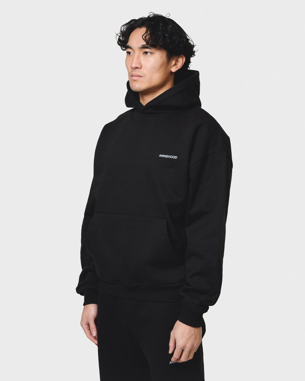 MINI LOGO HOODY - BLACK