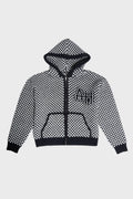KNIT ZIP-UP - CHECK