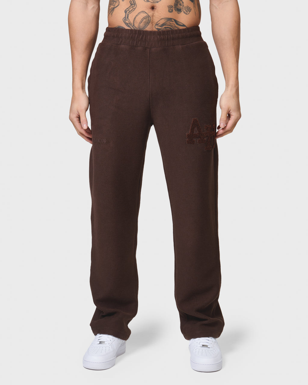 COLLEGE JOGGERS - WASHED BROWN