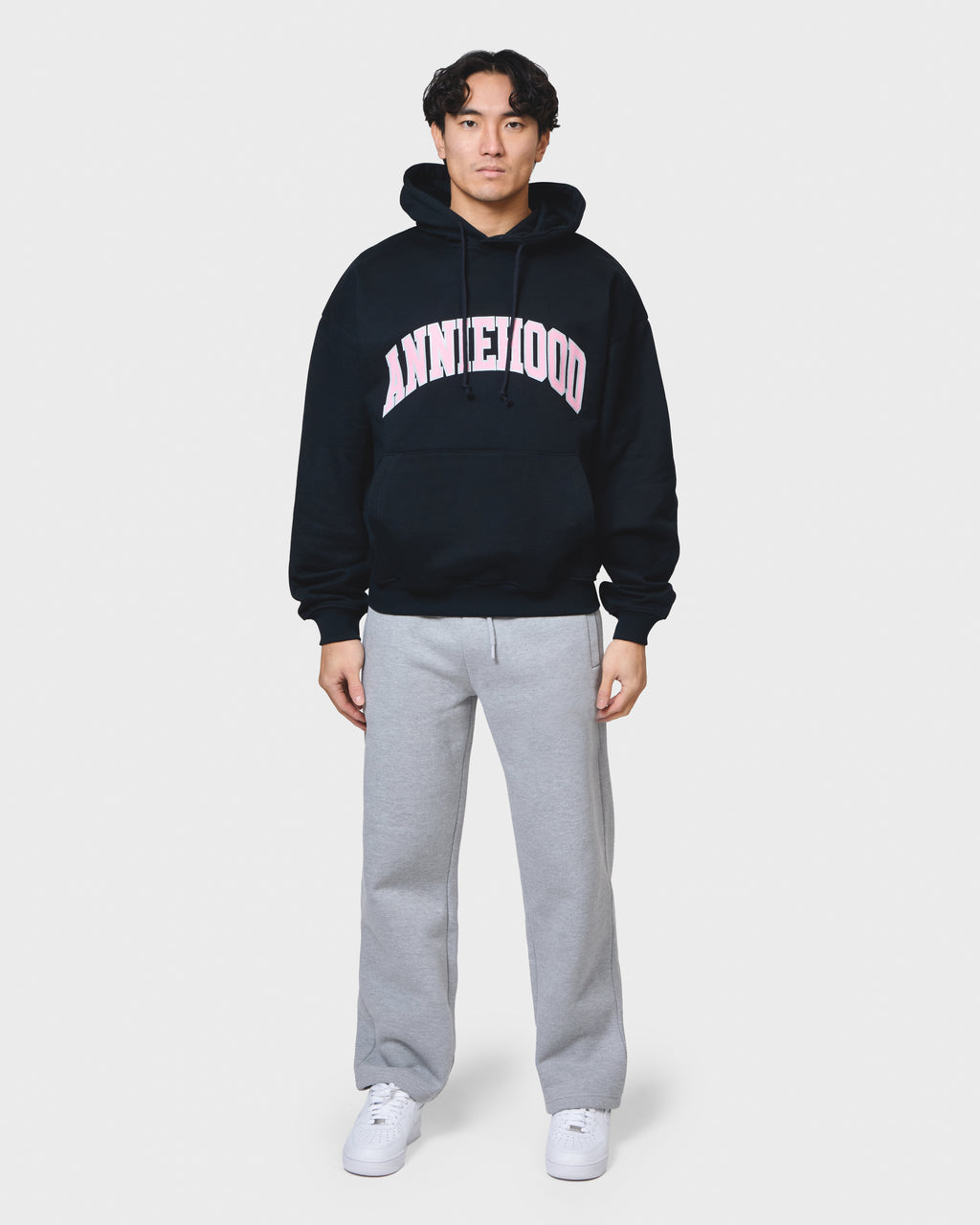 COLLEGE ARCH HOODY - NAVY