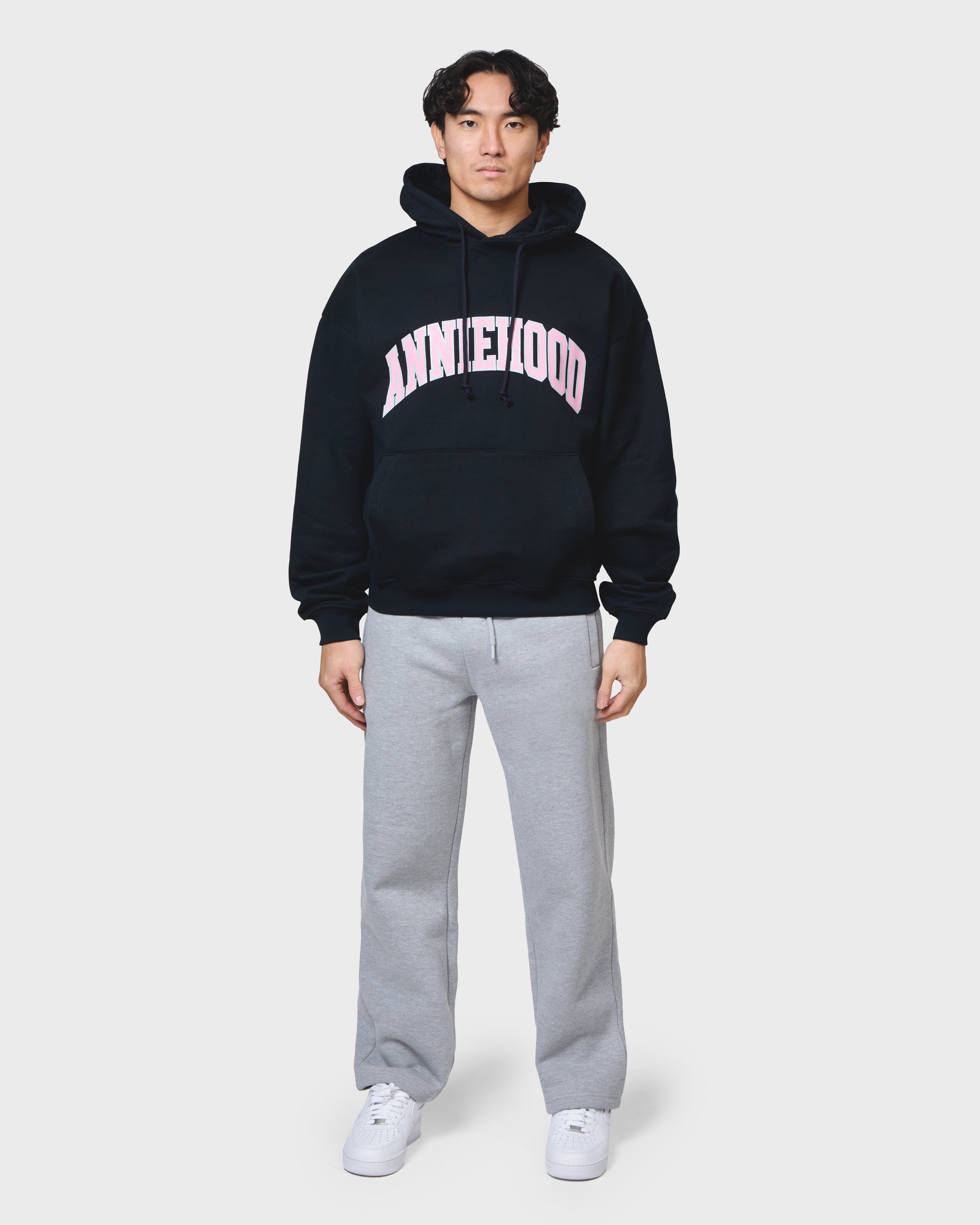 COLLEGE ARCH HOODY - NAVY