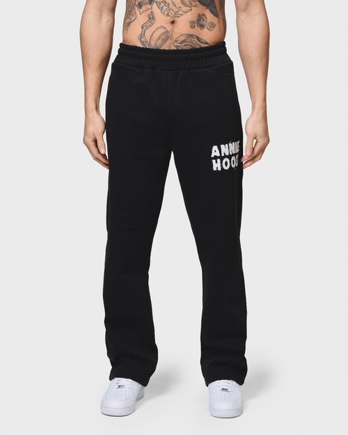 APPLIQUE JOGGERS - BLACK
