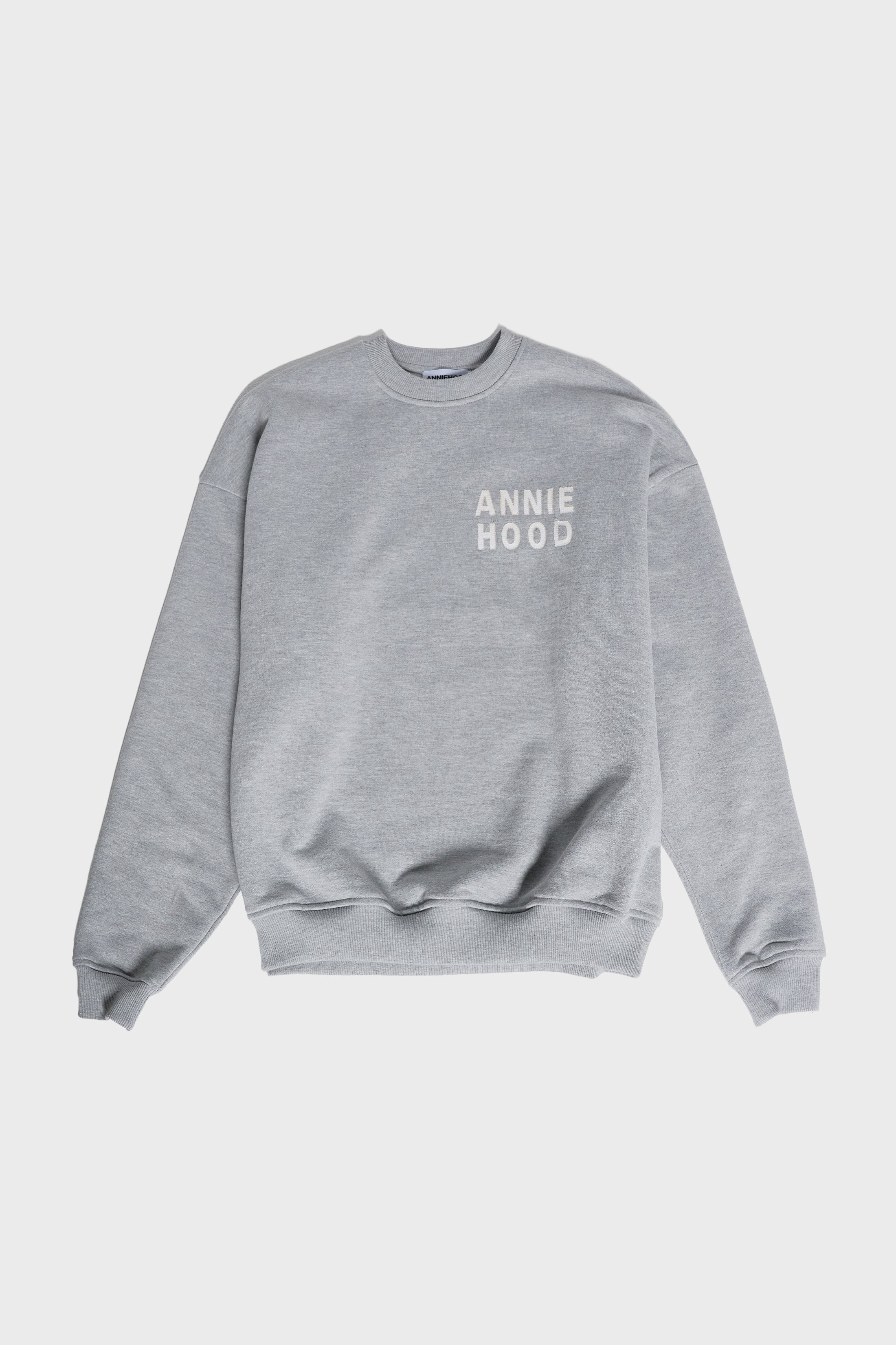 APPLIQUÉ SWEATER - GREY