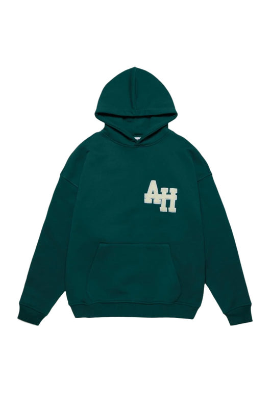 COLLEGE HOODY - FORREST GREEN