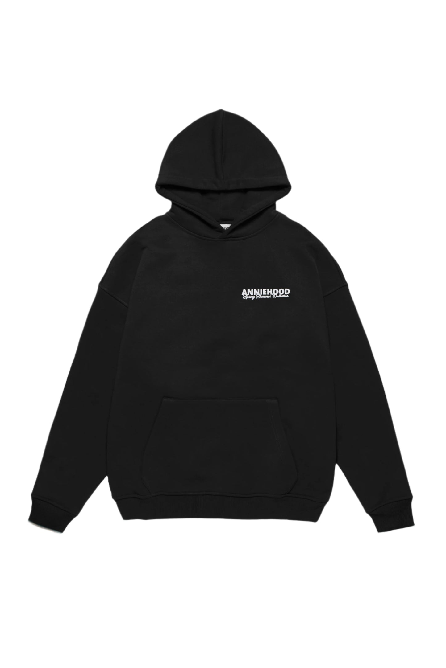 S/S HOODY - BLACK