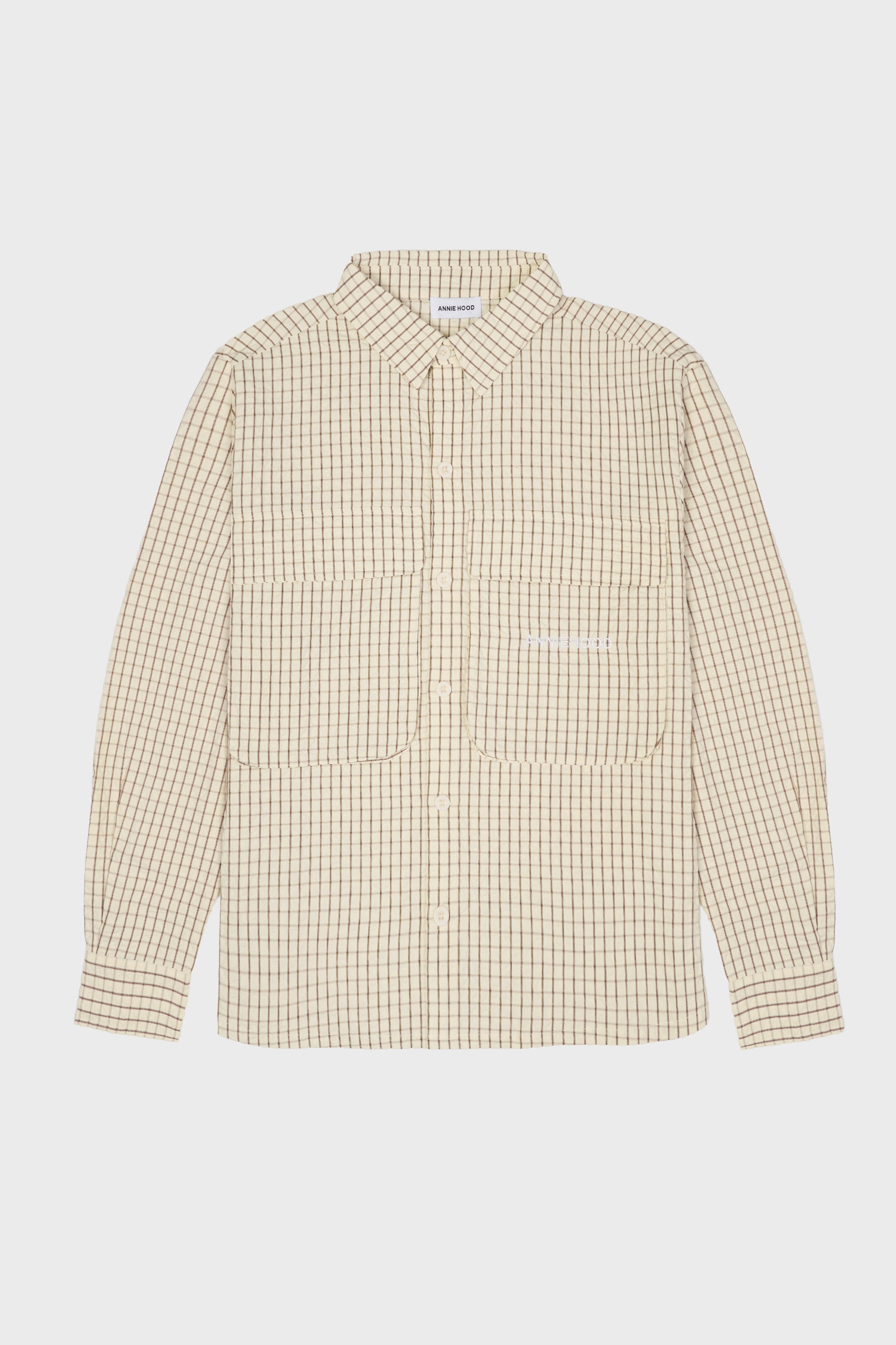 CHECK SHIRT - BEIGE